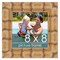 8x8 Wide Bamboo Picture Frame with UV-Resistant Acrylic & Acid Free Backing, Available in 4 Finishes - Brown, Black, Silver, and Natural